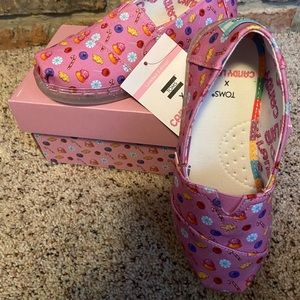 New never worn Candyland Toms, little girls size 1.